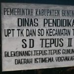 Nasib Sekolah SDN Tepus II Gunung Kidul Harus Pasrah Dengan Kepbub