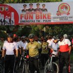Polres Gresik Gelar Gowes Bareng TNI Polri Menjelang HUT Bhayangkara