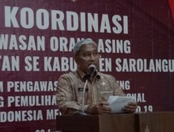 Sekda Sarolangun Buka Rapat Koordinasi Tim Pengawas Orang Asing