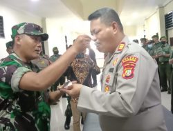 HUT Bhayangkara Ke 76, Danramil 06/KD Datangi Polsek Kalideres
