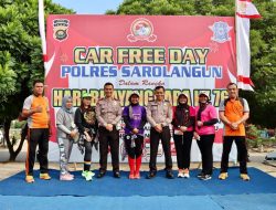 Polres Sarolangun Gelar Car Free Day di Laman Basamo