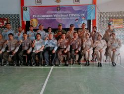 Urdokkes Polres Magelang Kota Adakan Vaksinasi Covid-19 Warga Binaan di LP Magelang