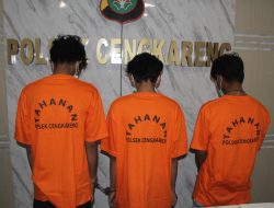 Tiga Pencuri Motor di City Park Diringkus Satreskrim Polsek Cengkareng