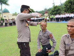 Polres Sarolangun Gelar Ucapara Tradisi Penyambutan Bintara Remaja Tahun 2022