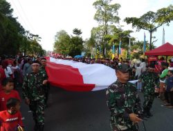 Rekor Muri Kirab Bendera Merah Putih Terpanjang Kelilingi Kota Muara Bungo
