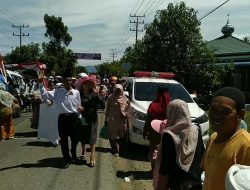 Ribuan Warga Tapsel Meriahkan Pawai Sambut HUT Kemerdekaan RI Ke -77