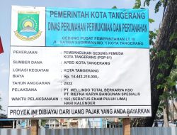 PT.MTB Pelaksana Proyek Pembangunan Gedung Pemuda Diduga Abaikan K3
