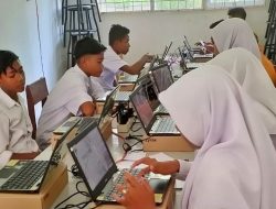 Siswa SMPN 4 Seunuddon Ikuti ANBK