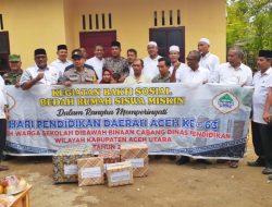 Disdik Aceh Cabang Aceh Utara Berhasil Bangun 2 Unit Rumah Siswa di Aceh Utara