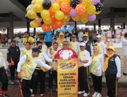 Bupati Sukabumi Launching Senam Gurilapss di Ikuti Ribuan Peserta