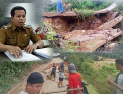 Akses Jalan Yang Longsor  Menuju Bukit Bulan Segera Diperbaiki
