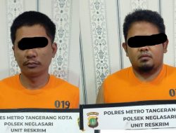Dua Pencuri Kabel Penangkal Petir di Apartemen Aeropolis Dibekuk Polsek Neglasari