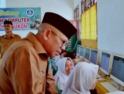 Sekda Aceh Utara Tinjau Pelaksanaan Asesmen Nasional SMP