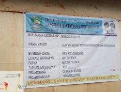 Pekerjaan Jalan Sisi Saluran Irigasi Gondrong dan Loop Pondok Bahar Diduga Abaikan K 3, Aktivis Tangerang Angkat Bicara