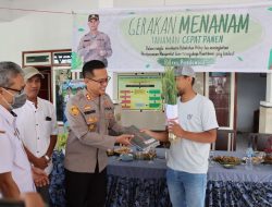 Wujudkan Ketahanan Pangan, Polres Bondowoso Canangkan Program Gerakan Menanam Tanaman Cepat Panen
