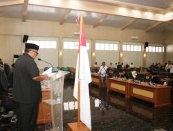 Bupati Sukabumi Sampaikan Jawaban Atas Pandangan Umum Fraksi Terkait Raperda APBD TA 2023