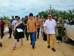 Pj Gubernur Aceh Tinjau Areal Pertanian yang Rusak Pasca Banjir di Aceh Utara