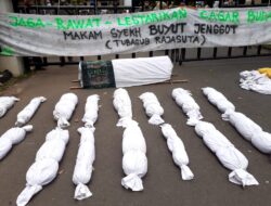 Puspem Kota Tangerang Bertebaran Bendara Kuning dan Pocong, Ada apa.?