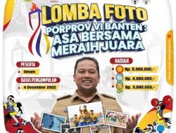 Jelang Porprov VI Banten, Pemkot Tangerang Gelar Lomba Foto “Asa Bersama Meraih Juara”