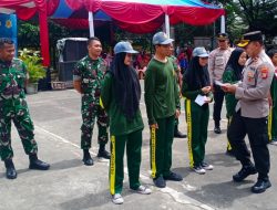 Kapolsek Kelapa Dua Melakukan Penlantikan Peserta Didik Program Latihan Dasar Ketarunaan dari SMK Negeri 7