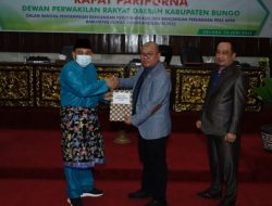Bupati Bungo Bersama DPRD, Gelar Rapat Paripurna Dalam Rangka Penyampaian Rancangan Perubahan KUA Dan PPAS Tahun Anggaran 2022