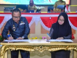 DPRD Bersama Bupati Mesuji Sepakat Tandatangani APBD-P Tahun 2022
