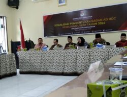 KPU Sarolangun Sosialisasikan Pembentukan AD HOC Pada Pemilu 2024