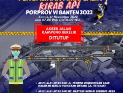 Polisi Alihkan Arus Lalulintas Saat Kirab Api Porprov Banten 2022