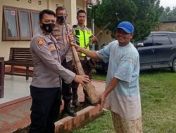 Tokoh Masyarakat Serahkan Senjata Api Rakitan ke Polsek Air Hitam