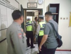 Antisipasi Barang Berbahaya, Ruang Tahanan di Polsek Pasar Kemis Rutin di Periksa