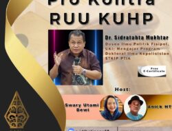 Satupena Angkat Pro Kontra RUU KUHP dan Pasal yang Dianggap Kontroversial