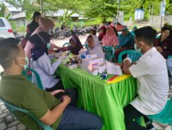 Bekerjasama Dengan Puskesmas Bulawa,Mahasiswa KKN UNG Gelar Bakti Sosial