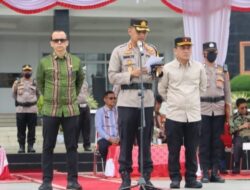 Pimpin Apel Gelar Pasukan Operasi Lilin 2022 , Kapolres Tapsel Sampaikan Amanat Kapolri 
