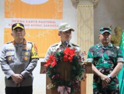 Pastikan Misa Natal Berjalan Aman dan Lancar, Tiga Pilar Jakbar Kunjungi Beberapa Gereja