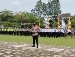 Tiga Pilar Jakbar Gelar Pasukan Persiapan Pengamanan Natal dan Tahun Baru 2023