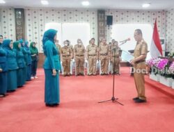 PJ Bupati Tulang Bawang Lantik Ketua Tim Penggerak  (TP) PKK Kecamatan Se – Kabupaten Tulang Bawang