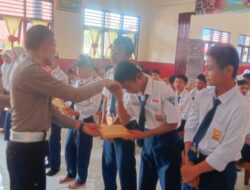 Tekan Angka Kecelakaan Satlantas Polres Sarolangun Kunjungi SMPN 1
