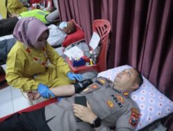 Kapolres Kediri Kota Hadiri Acara Donor Darah Di Hari Jadi Satpam Ke – 42