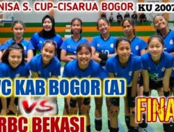 KKVC Kabupaten Bogor Menjuarai Turnamen Bola Volly KU 2007 (U-16) Nurunisa S Cup Cisarua Bogor