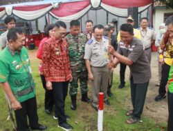 Letda Inf Abdul Razak Menghadiri Pencanangan Gerakan Masyarakat Pemasangan Tanda Batas