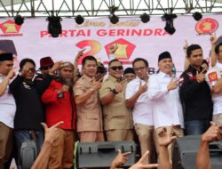 HUT Partai Gerindra Ke 15 di Sukabumi, Relawan SATRIA Banjiri Lapangan Pakuon
