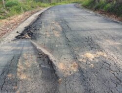 Habiskan Anggaran 10 Milyar, Masih Masa Pemeliharaan Jalan Tanjung Raden Monti Sudah Rusak