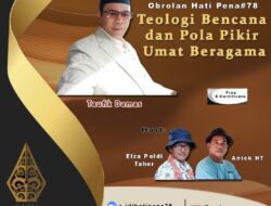 Webinar Satupena Ungkap Teologi Bencana dan Pola Pikir Umat Beragama