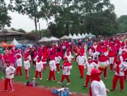 Sambut HUT Kota Tangerang Ke 30, Ribuan Pasukan Merah Putih (Kormi) Memenuhi Alun alun Cibodas