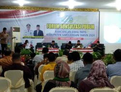 Pj Bupati Sarolangun Henrizal Hadiri Forum Konsultasi Publik Rancangan RKPD Tahun 2024