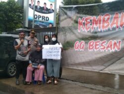 Ditutup Tembok, Warga Gang Besan Geruduk DPRD Tangsel Minta Dewan Turun Tangan