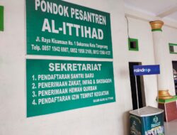 Pesantren Al – Ittihad Masjid Agung Tangerang Diusir Dari Masjid , ini Penjelasan MUI