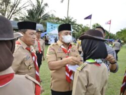 Bupati Batu Bara Pimpin Pembukaan Perkemahan di Perkebunan PT.Moeis