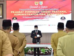 Bupati Zahir Lantik Pejabat Pimpinan Tinggi Pratama, Pejabat Administrator dan Pejabat Pengawas