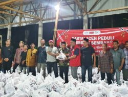 KPA/PA Sagoe Tgk Chik Dibuloh dan Tgk Keuramat Aceh Utara Salurkan Paket Ramadhan